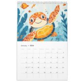 Ocean Friends – Boho Animal Calendar 2026 カレンダー (1月 2026)