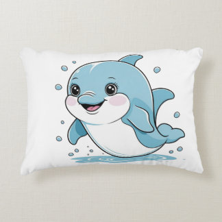 Ocean Friends Cute Sea Creatures Dolphin  アクセントクッション