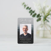Ocean Funeral Memorial Prayer Photo Cards 名刺 (スタンド正面)