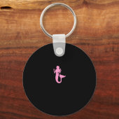 Ocean Glow_Pink Mermaid キーホルダー (正面)