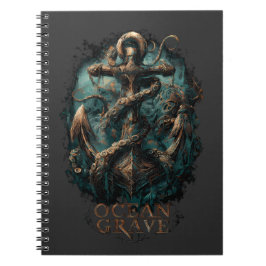 Ocean Grave Kraken Anchor Dark Fantasy  ノートブック