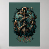 Ocean Grave Kraken Anchor Dark Fantasy  ポスター (正面)