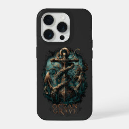 Ocean Grave Kraken Anchor Dark Fantasy iPhone 15 Proケース
