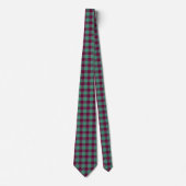 Ocean Green and Mulberry Wood Plaid Neck Tie ネクタイ (正面)