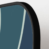 Ocean Green Nostalgic Circle Stripe with Name ピックルボールラケット (左詳細)