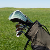 Ocean Green Nostalgic Pin Striped with Name ゴルフヘッドカバー (インサイチュ)