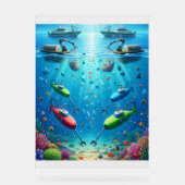 Ocean Guardians: AI Ships and Submarines Protectin アクリルサイン (正面)