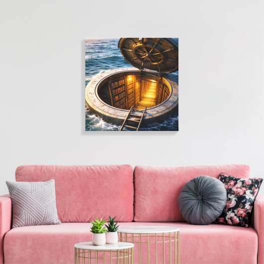 Ocean Hatch キャンバスプリント (インサイチュ (リビング))