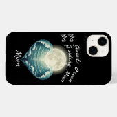 Ocean Heart Guiding Moon Mom Case-Mate iPhoneケース (裏面 (横))