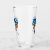Ocean Heart Waves and Shells – Coastal Personalize タンブラーグラス (右)