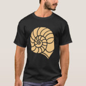 Ocean Humor Minimalist Shells Simple Seashell Tシャツ (正面)