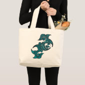 Ocean-Inspired Shoulder Bag ラージトートバッグ (正面(商品))