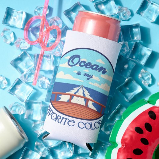 Ocean Is My Favorite Color - Can Cooler スリム缶クーラー (インサイチュ 夏)