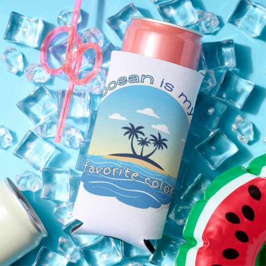 Ocean Is My Favorite Color - Can Cooler スリム缶クーラー (インサイチュ 夏)