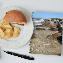 Ocean Jetty Rocks Personalized Notebook ノートブック