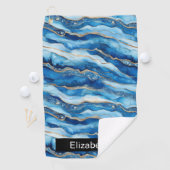 Ocean Jeweled Agate Personalized ゴルフタオル (インサイチュ)