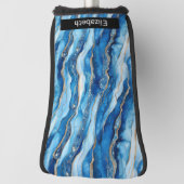 Ocean Jeweled Agate Personalized ゴルフヘッドカバー (回転90)