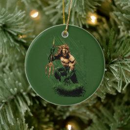 Ocean King Trident Warrior Dynamic Comic Art セラミックオーナメント