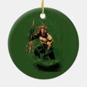 Ocean King Trident Warrior Dynamic Comic Art セラミックオーナメント (裏面)