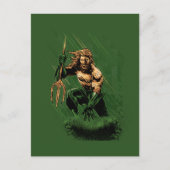 Ocean King Trident Warrior Dynamic Comic Art ポストカード (正面)