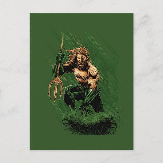 Ocean King Trident Warrior Dynamic Comic Art ポストカード (正面)