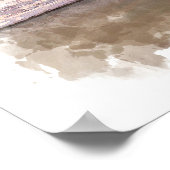 Ocean Landscape - Watercolor Poster ポスター (角)