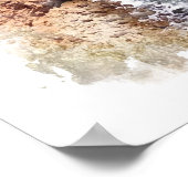 Ocean Landscape - Watercolor Poster ポスター (角)