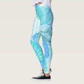 Ocean Life Seamless Pattern Leggings  レギンス (左)