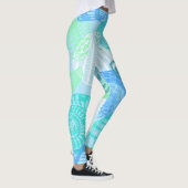 Ocean Life Seamless Pattern Leggings  レギンス (右)
