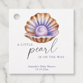 Ocean Little Pearl Under The Sea Baby Shower フェイバータグ