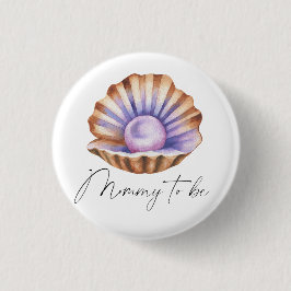 Ocean Little Pearl Under The Sea Baby Shower 缶バッジ