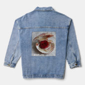 Ocean Love Denim Jacket – Seashell, Rose & Pearl O デニムジャケット (裏面)