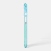 Ocean Marble Cool Aqua Marble Phone Case iPhone 16ケース (左側面)