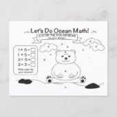 Ocean Math Coloring Postcard ポストカード (正面)