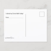 Ocean Math Coloring Postcard ポストカード (裏面)