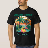 Ocean Mood Activated T-Shirt – Summer Beach Vibes  Tシャツ (正面)