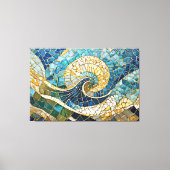 ocean mosaic 004 キャンバスプリント (正面)