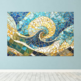 ocean mosaic 004 キャンバスプリント