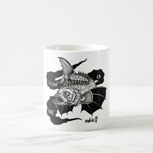 Océan Mug Lezard de Sable コーヒーマグカップ (中央)