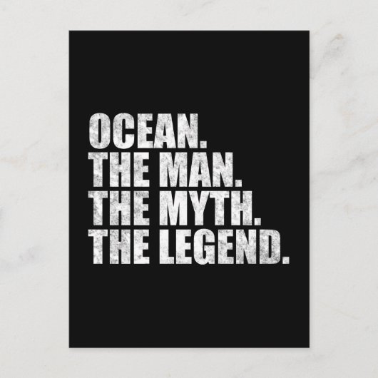 Ocean name, Ocean The Man The Myth The Legend ポストカード (正面)