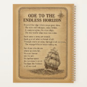 Ocean Odyssey Vintage Nautical Adventure Art プランナー手帳 (裏面)