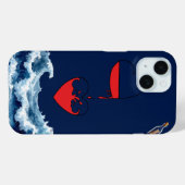 Ocean of Love Abstract Art Phone Case Case-Mate iPhoneケース (裏面 (横))