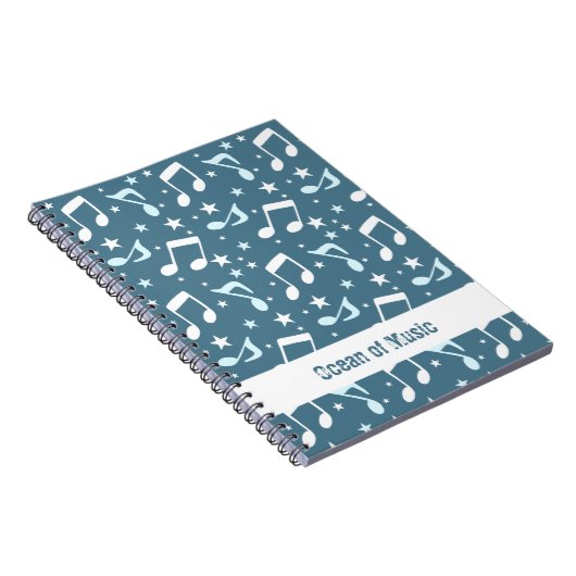 Ocean of Music patterned ノートブック (右側)