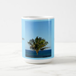 Ocean Palm Reflections | 家族の名前と旅行の年 コーヒーマグカップ
