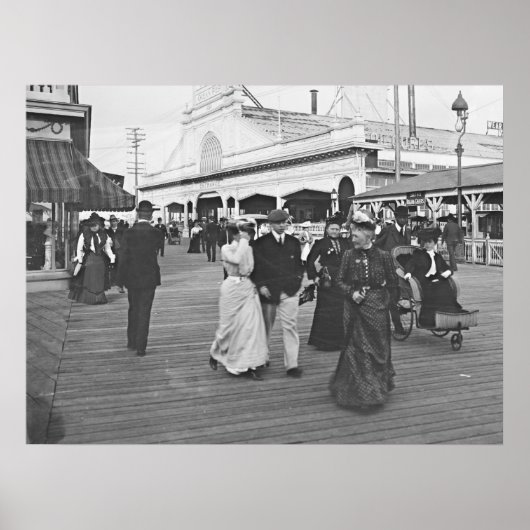 Ocean Pier in Atlantic City 1902 ポスター (正面)
