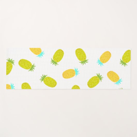 Ocean Pineapples Pattern  ヨガマット (正面(横))
