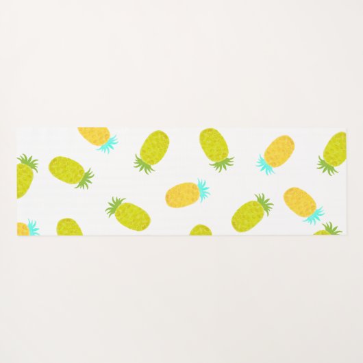 Ocean Pineapples Pattern ヨガマット (裏面(横))