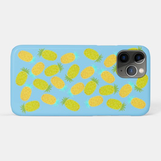Ocean Pineapples Pattern Case-Mate iPhoneケース (裏面(横))