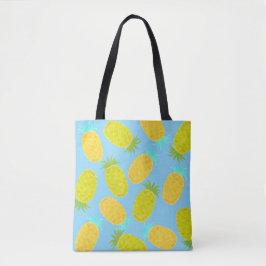 Ocean Pineapples Sky Pattern Tote Bag トートバッグ