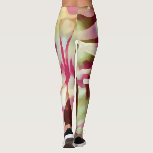 Ocean Pink Anemone Leggings レギンス (裏面)